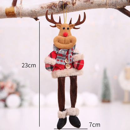 Décorations d'arbre de noël pour nouvel an 2022, poupées mignonnes, pendentif, décoration de maison, ornements d'arbre de noël, cadeau de noël, 2021