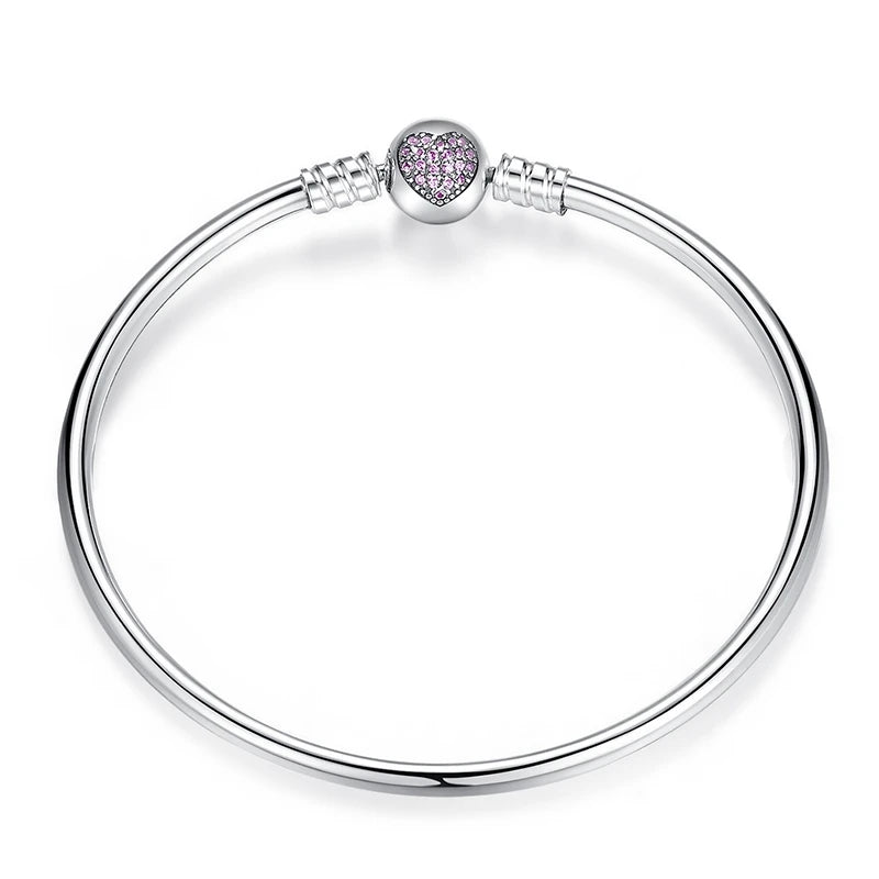 Luxe 100% argent Sterling 925 Original 3 Styles chaîne Bracelet Bracelet pour femmes ajustement bricolage breloque perle authentique bijoux fins cadeau