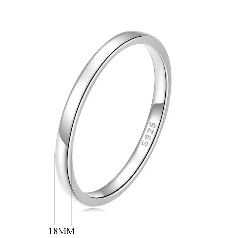BAMOER haute qualité 925 bague en argent Sterling bague de mariage classique ronde bague femmes mariage fiançailles bijoux cadeau SCR343