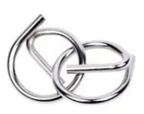 Puzzle classique en métal pour enfants, jeu de casse-tête à fil magique