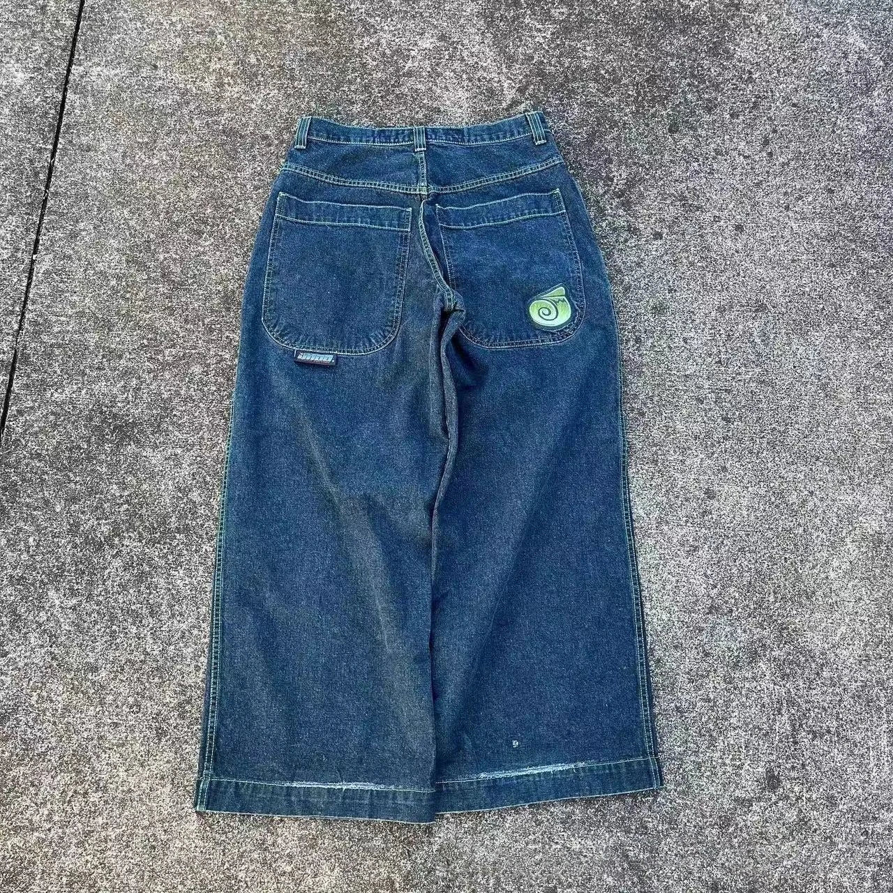 JNCO JEANS jean coupe ample-Y2K Harajuku hip-hop rétro Streetwear homme décontracté jambe large jean