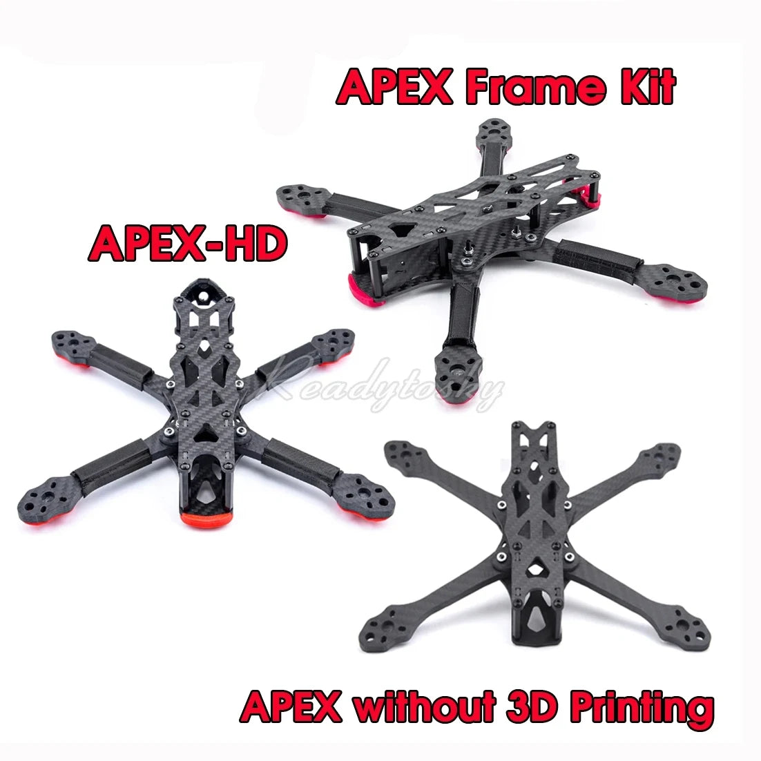 Kit de cadre quadrirotor en Fiber de carbone 5 pouces/6 pouces/7 pouces 295mm/8 pouces/9 pouces pour Drone de course APEX 7 pouces APEX-HD FPV Freestyle RC