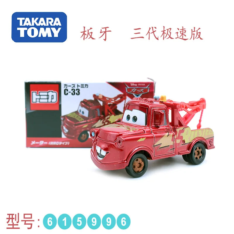 Tomy Tomica-Modèle de véhicule édition spéciale pour garçons, jouets moulés sous pression, voiture Tokyo, McQueen, Mater, Finn, McMissile, cadeau de collection, 1/64