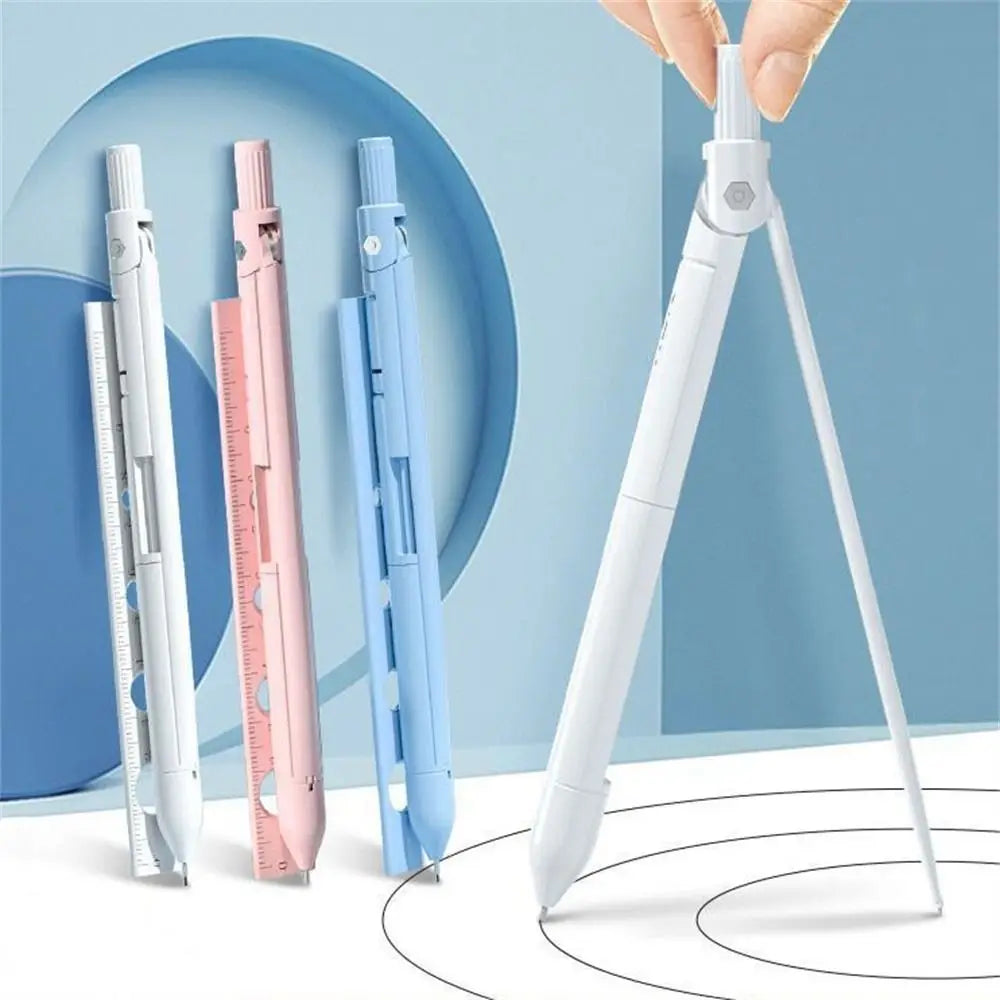 compas de haute précision, règle à crayon, gomme,