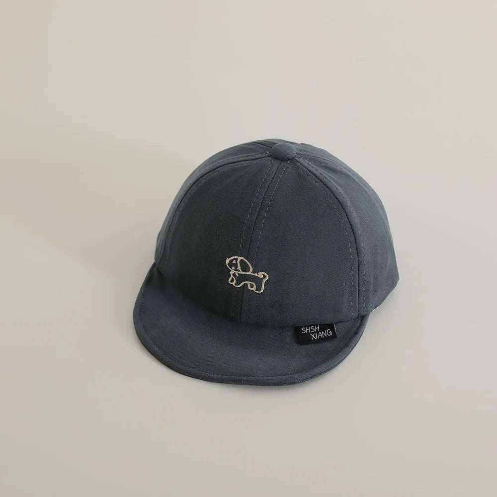 Casquette de baseball brodée de dessin animé pour enfants, casquettes à visière respirante, chapeau de chien mignon, garçons et filles, nouvelle mode, automne 2024