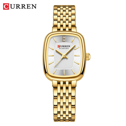 CURRN 9093 montres à Quartz carrées de luxe pour femmes en acier inoxydable 3ATM