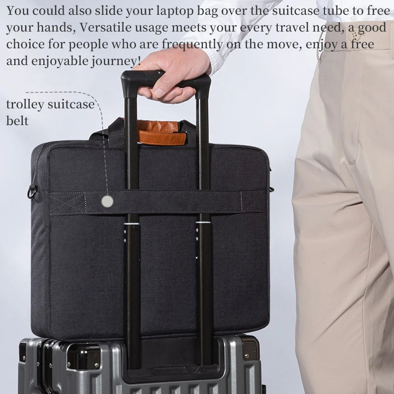 Sacoche pour ordinateur portable 15.6 16 pouces, sac à main pour hommes d'affaires, pour Macbook, Huawei, HP, Lenovo, Dell, ASUS, Xiaomi Surface