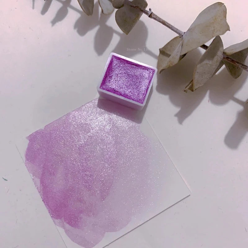 Ensemble de pigments d'interconnexion nacrés monochromes, fournitures d'art et de peinture, peinture à ongles, pigment décoratif solide, 2ml, 36 documents