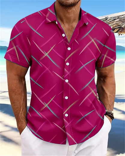 Chemise hawaïenne d'été pour hommes, vêtements d'extérieur, chemise à manches courtes douce et confortable, Extra Large, taille XS-5XL