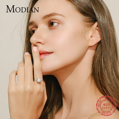 Bague en argent regardé 2023 pour femme, bijoux de mariage, fiançailles, classique, luxe, réel, solide, 3 carats, 10 cœurs, flèches, 925