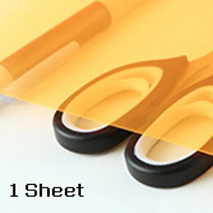 Feuille de plastique transparente A4, acétate PVC, filtre de lumière colorée,
