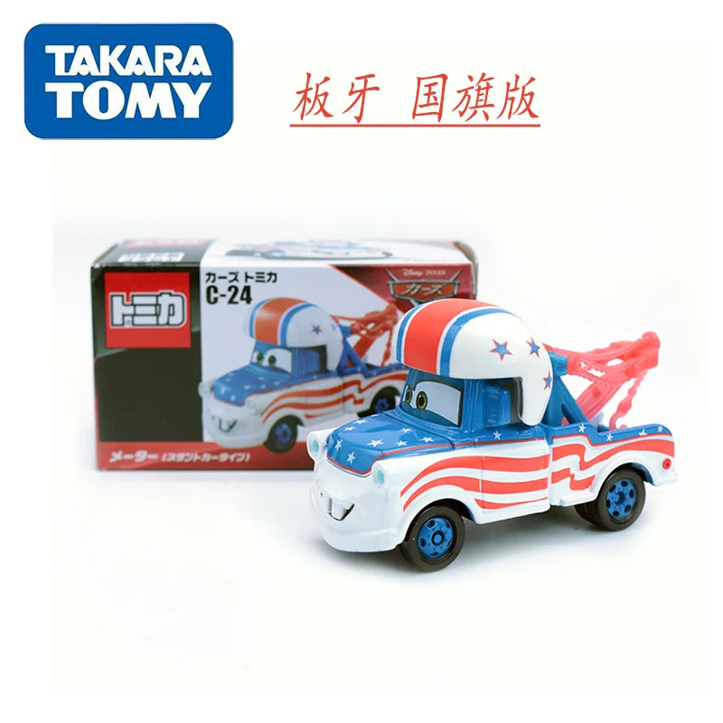 Tomy Tomica-Modèle de véhicule édition spéciale pour garçons, jouets moulés sous pression, voiture Tokyo, McQueen, Mater, Finn, McMissile, cadeau de collection, 1/64