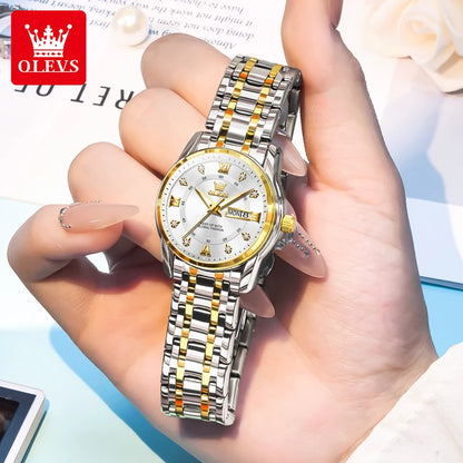 OLEVS 5513X montre pour femme montre à Quartz originale étanche lumineux jour Date  montres parfumé