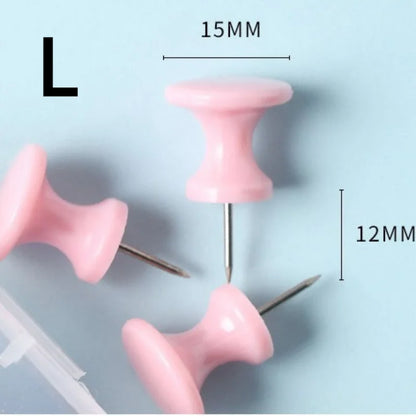 40 pièces/boîte punaises de couleur unie petite taille