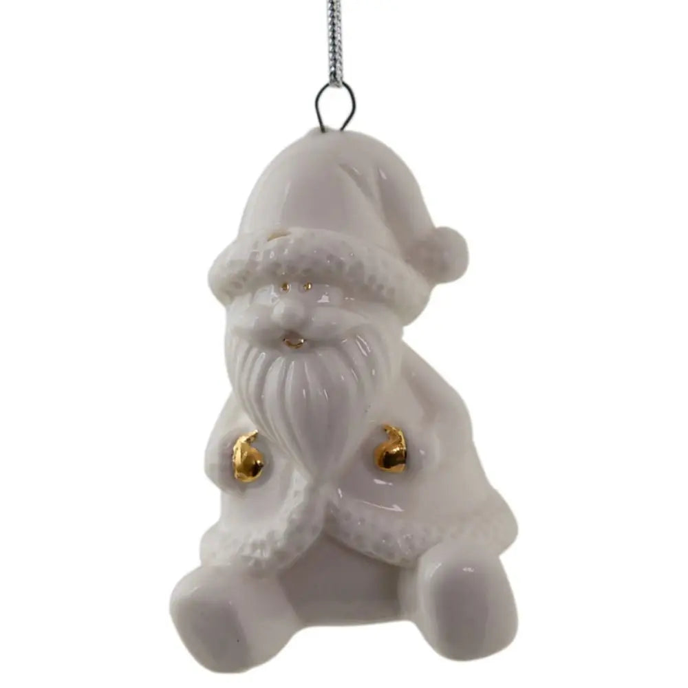 Pendentif de maison en céramique évidée, maison de neige, breloques d'arbre de Noël, décoration de bonne année, cadeaux