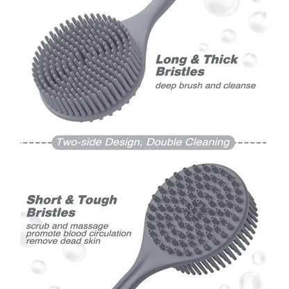 2025 bain doux dos épurateur brosse bain douche éponge brosse à récurer avec poignée fournitures de bain exfoliant gommage peau masseur