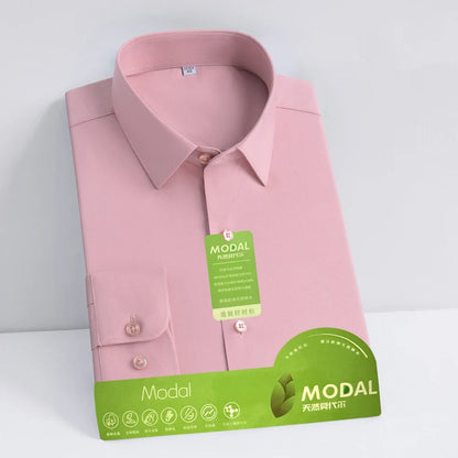 Chemise à Manches sulfAnti-déformable pour Homme, Coupe Cintrée, Blouse de Bureau Blanche, Nouvelle Collection, 5XL