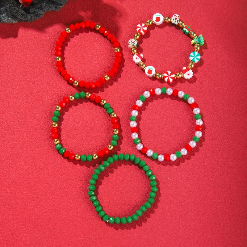 rinhoo - Bracelets de perles en argile polymère