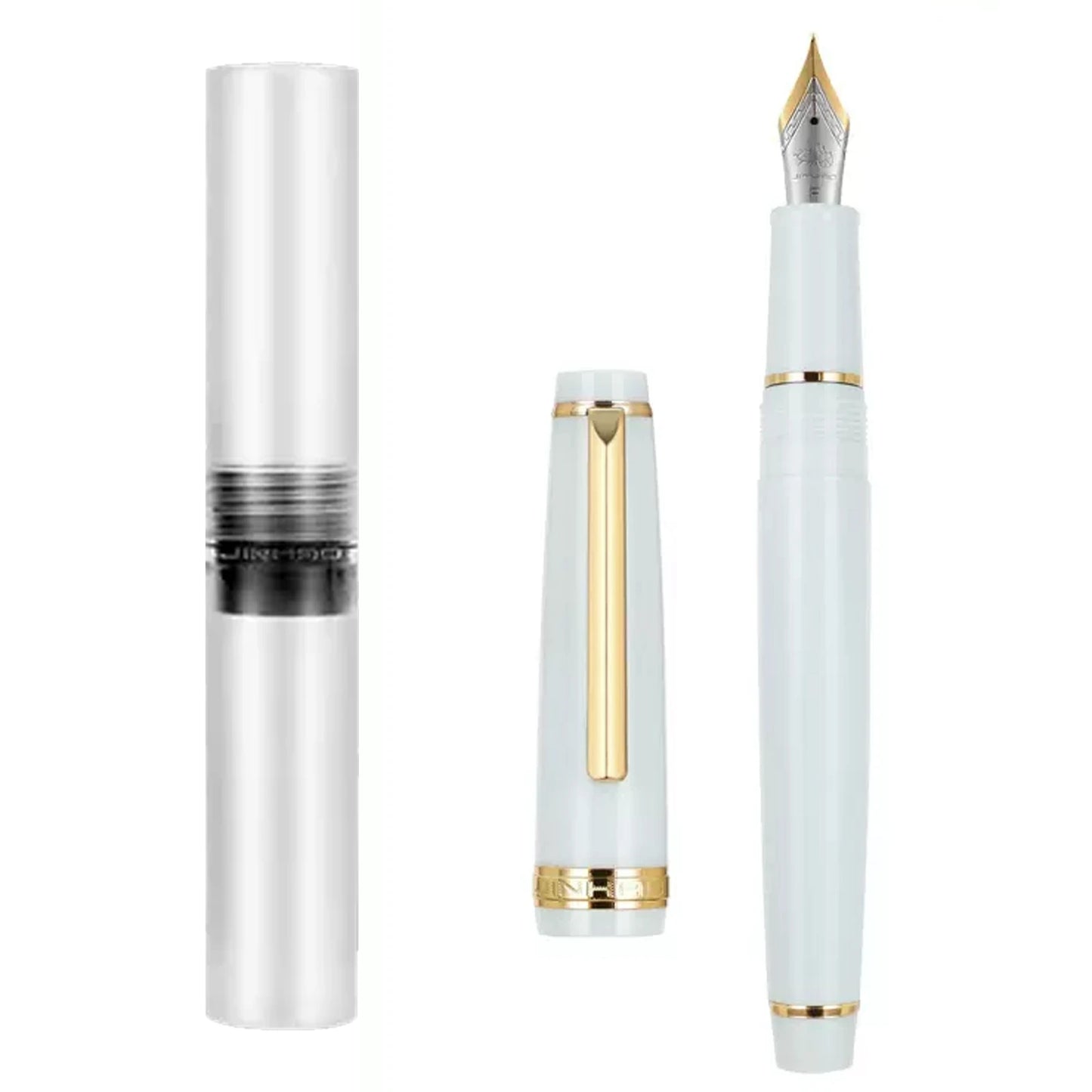 Jinhao-Stylo à plume en acrylique 82 avec clip doré, plume de 0.5mm, rose, vert,