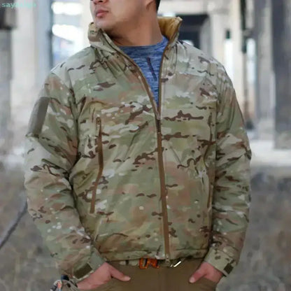Veste d'hiver de niveau 7, doudoune tactique militaire pour hommes, coupe-vent chaud et imperméable, manteau Parkas de chasse et de randonnée, armée