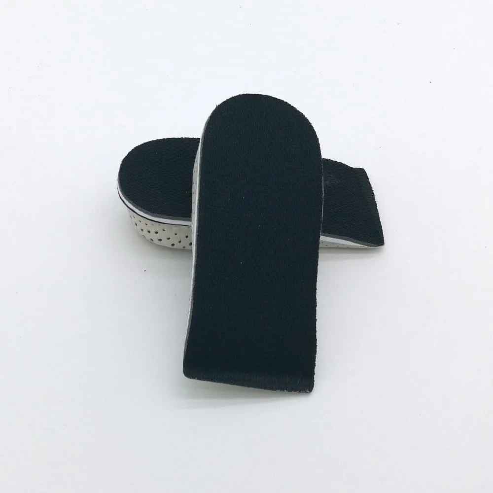 1 paire de semelles intérieures de chaussures respirantes, demi-semelle rehaussée du talon, chaussures de sport, coussin unisexe, semelles intérieures pour augmenter la hauteur de 2 à 4cm