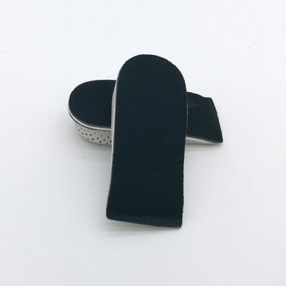 1 paire de semelles intérieures de chaussures respirantes, demi-semelle rehaussée du talon, chaussures de sport, coussin unisexe, semelles intérieures pour augmenter la hauteur de 2 à 4cm