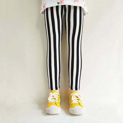 Leggings doux pour filles, pantalons pour enfants, imprimé de fleurs, slim, élastique, crayon