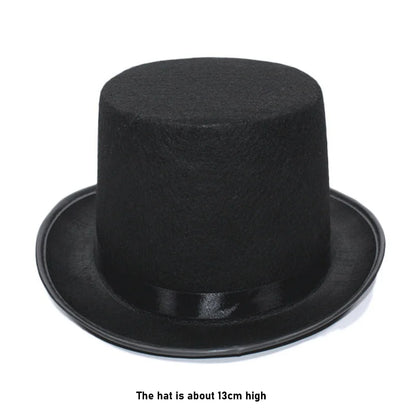 Cosplay d'Halloween : un costume de spectacle sur scène médiéval avec un coupe-vent fendu, un chapeau et un sceptre pour un banquet de palais