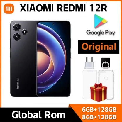 Xiaomi – téléphone intelligent Redmi Note 12R, 50mp, Android, 6.79 pouces, MediaTek, dimension 8200 Ultra, 140Hz, 5000mAh, 5G, Original