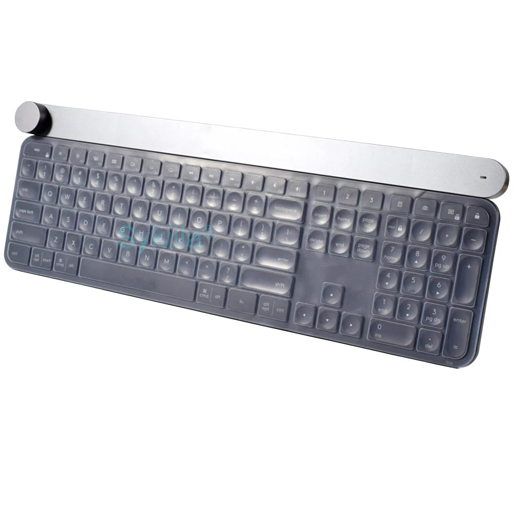 Housse de clavier pour Logitech Craft, protection sans fil, étui pour Logi, noir, transparent, en silicone, TPU, pour ordinateur