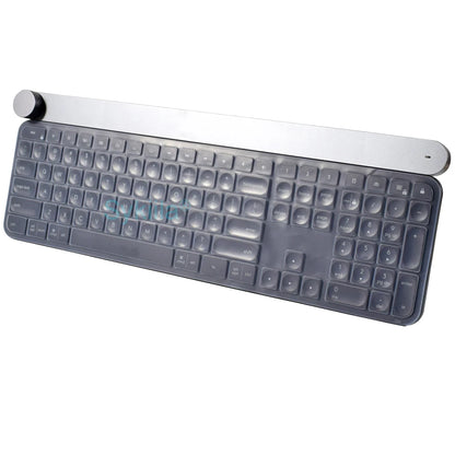 Housse de clavier pour Logitech Craft, protection sans fil, étui pour Logi, noir, transparent, en silicone, TPU, pour ordinateur