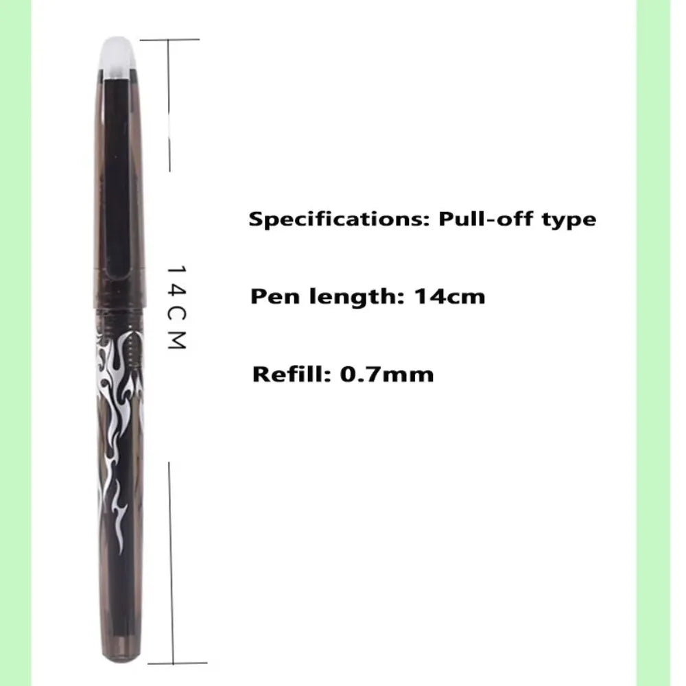 Ensemble de stylos Gel effaçables, neutre à séchage rapide, 0.7mm