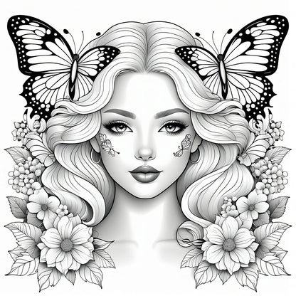 Livre d'images pour adultes: 30 Pages, livre de coloriage de beauté et de vie pour enfants, peinture Graffiti à la main, dessin artistique, cadeau Parent-enfant