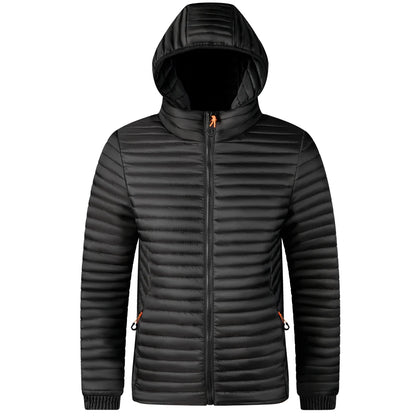 Veste Parka Imperméable pour Homme, Manteau Chaud, Décontracté, à la Mode, Coupe-Vent, avec Poignées, Chapeau Amovible, Nouvelle Collection Automne Hiver