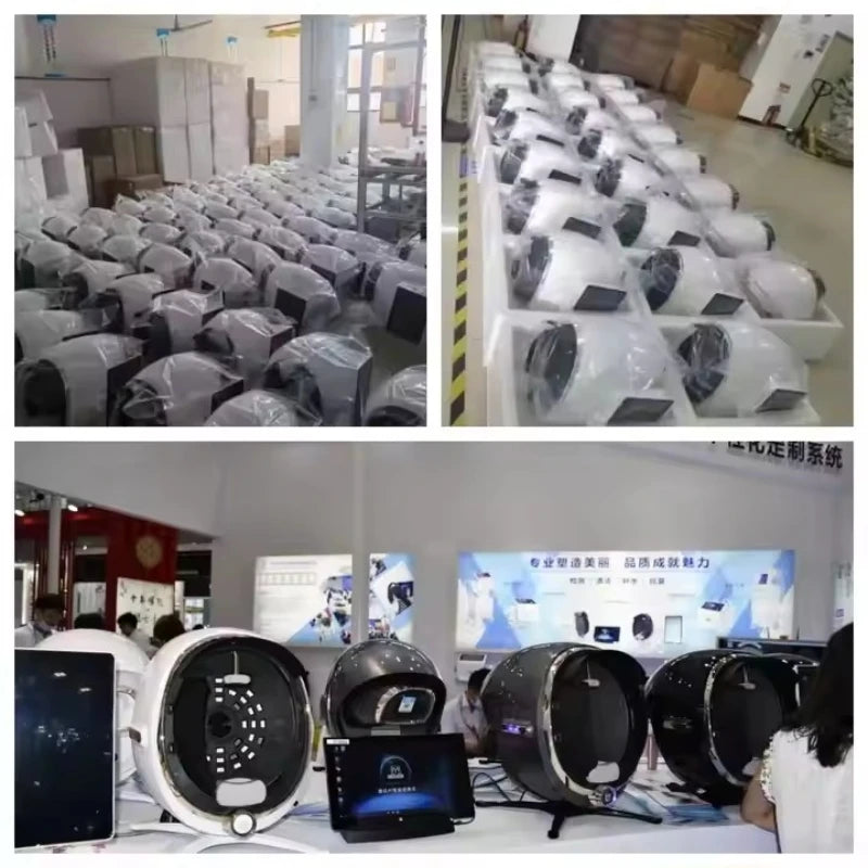 Scanner de peau 3D, analyseur de soins du visage, Machine de moniteur, miroir magique, Test Portable, détecteur d'anglais, analyse de Test de caméra faciale