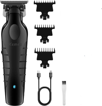 Kemei 2299 barbier zéro écart tondeuse professionnelle sans fil 0mm