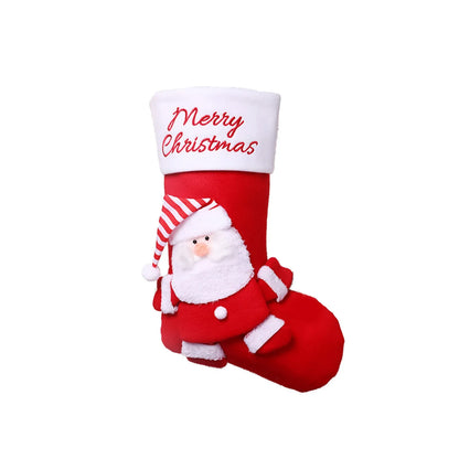 Décorations de noël pour la maison, sac cadeau de bonbons, bas de noël, ornement de noël, décor suspendu pour arbre de noël