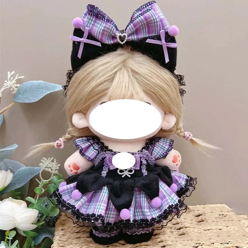 Ensemble de vêtements de poupée en coton, joli et mignon, pour poupée idole de 20cm, accessoires de déguisement, vêtements de bricolage, cadeaux pour Fans d'enfants