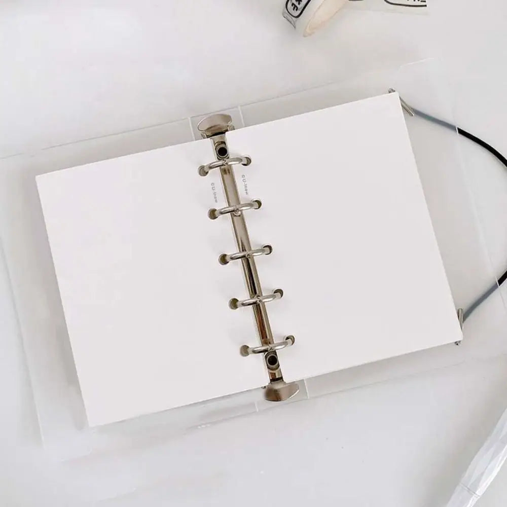 Papier de recharge, index à 5 trous, page intérieure, cartes, reliure de recharge intérieure, papier Liberty, blanc, papeterie, 50 feuilles