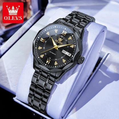 OLEVS 6727  montres mécaniques automatiques Simple polyvalent 30m étanche