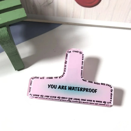 Pince à reliure en acrylique de dessin animé rétro, pince à ressort, stockage de photos, mémo de papier de test, tendance américaine, fille mignonne, accessoires de bureau