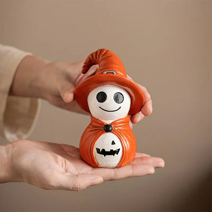 Accessoires de décoration de bureau pour Halloween, création effrayante, ornements en résine, Style mignon, assistant souriant, artisanat, décoration de Festival