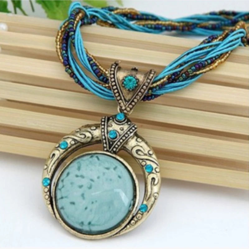 Collier pendentif de Style ethnique Vintage, 1 pièce, bijoux, cadeau de fête