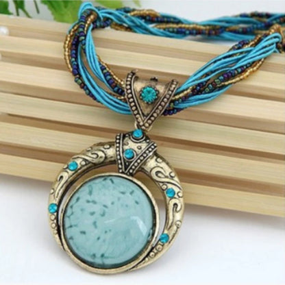 Collier pendentif de Style ethnique Vintage, 1 pièce, bijoux, cadeau de fête