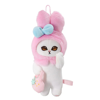 18 cm Cattoon Amine Mofusand peluche poupée jouets animaux en peluche porte-clés sac petit pendentif tentures cadeaux d'anniversaire de noël