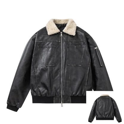 Veste d'extérieur en fausse fourrure pour femme, vestes de moto en cuir pour femme, manteau d'extérieur pour femme, offres Chester, nouveau, hiver, 2024