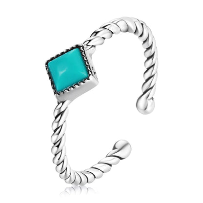 WOSTU-Bagues ajustables en argent regardé 925 pour femme, bijoux originaux empilables, taille ouverte
