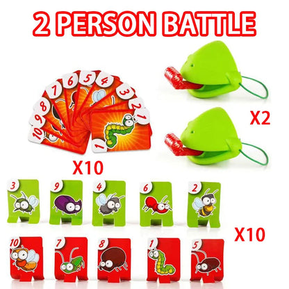 Masque de lézard grenouille, cartes à lécher la langue, jeux de société pour enfants, jouets de fête en famille, anti-stress, jeu de Puzzle de bureau amusant