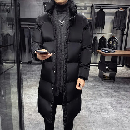 Grande taille 5XL hiver décontracté longue doudoune 2022 nouveaux hommes de haute qualité décontracté mode Parka hommes épais coupe-vent veste