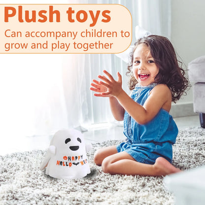 Peluche réversible pour Halloween, 10 pouces, en colère et effrayée, animaux en peluche sensoriels mignons, décoration de maison pour garçons et filles